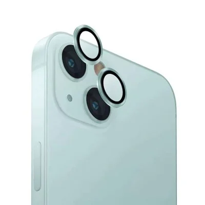 UNIQ Optix Aluminum Camera Lens Protector For iPhone 15/15 Plus - Cool Mint